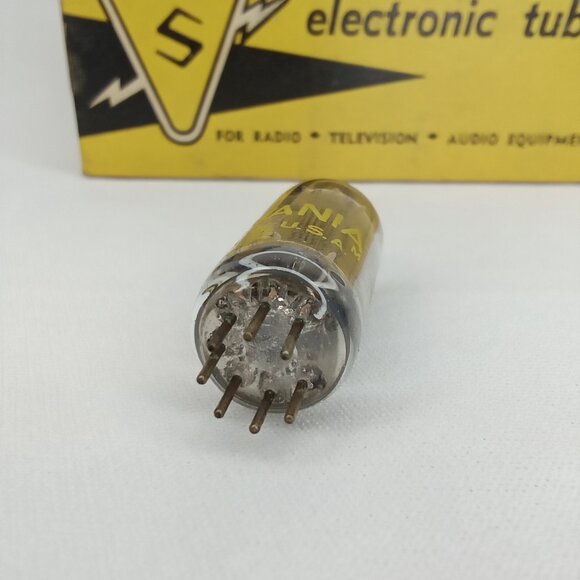 WWII Era Electronic Tube With Box Set Of 5 Sylvania Model 6BY6 NOS NIB 1940s - Picture 3 of 16